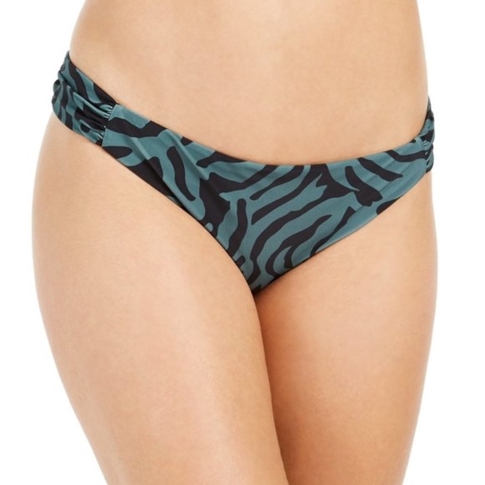 Bar III Zebra Print Hipster Bikini Swim Bottoms